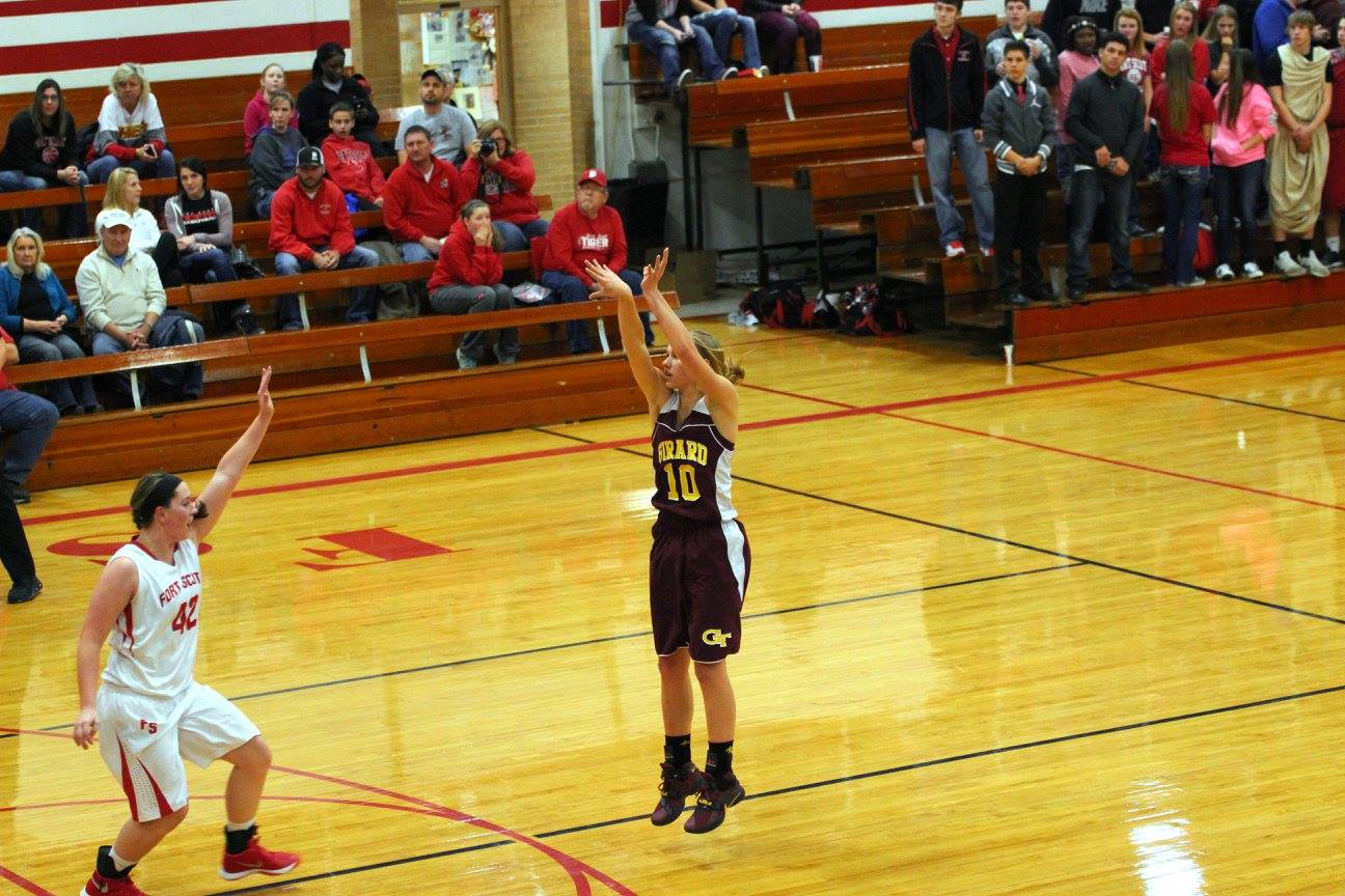 Calea Augustin paced Girard with 12 points in their victory over Ft. Scott on Friday night. PHOTO BY JOYCE KOVACIC