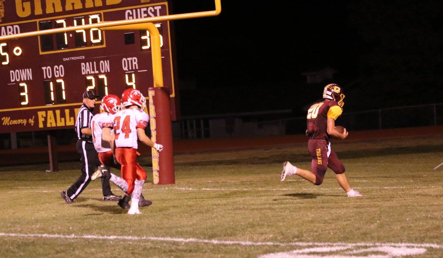 Trojans fall to Burlington in week two of districts Hometown Girard