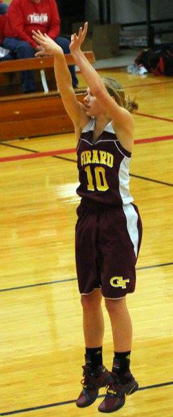 Calea Augustin posted 11 points as the #3 ranked 4A-II Girard Lady Trojans beat Southeast on Friday. PHOTO BY JOYCE KOVACIC 